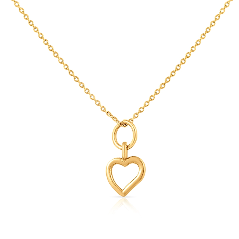 Anhänger Herz vergoldet