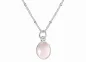 Preview: Rosenquarz Kette silber