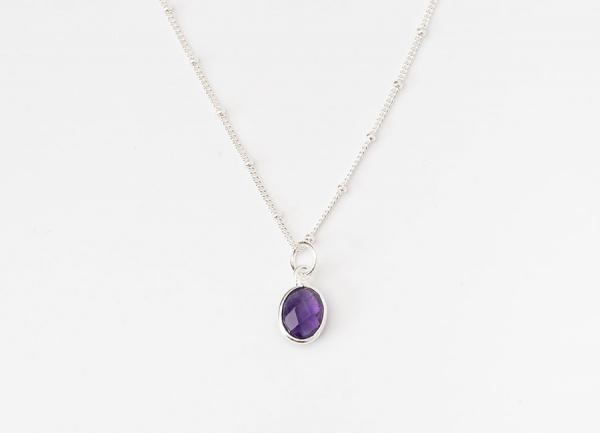 Amethyst Kette silber