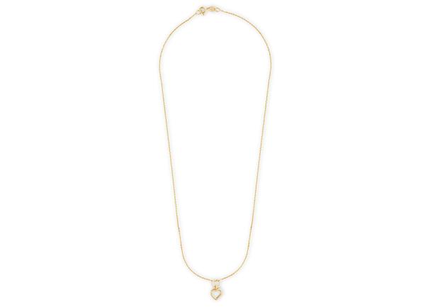 Preview: Kette mit Herz Anhänger vergoldet