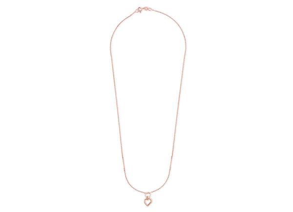 Preview: Kette mit Herz Anhänger rosévergoldet