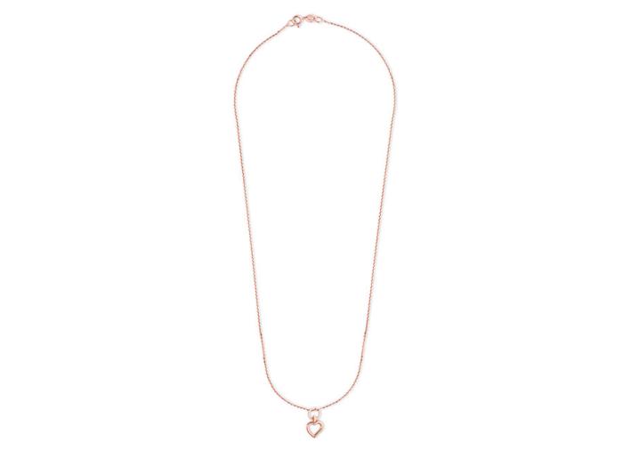 Kette mit Herz Anhänger rosévergoldet