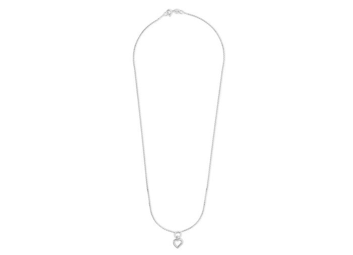 Kette mit Herz-Anhänger silber